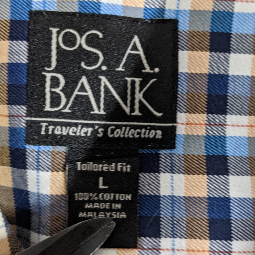 Joseph A. Bank Traveler, Tailered Fit Shirt.  Size:. Large - Picture 4 of 8
